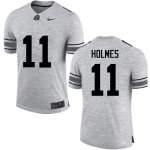 NCAA Ohio State Buckeyes Men's #11 Jalyn Holmes Gray Nike Football College Jersey AOB5245XV